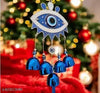 🧿 Big Blue Evil Eye Wind Chime with 5 Bells | Perfect Home & Gift Decor