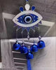 🧿 Big Blue Evil Eye Wind Chime with 5 Bells | Perfect Home & Gift Decor